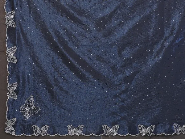 Women's_Beautiful_Soft_Net_Diamond_Lace_Border_Saree_With_Unstitched_Blouse