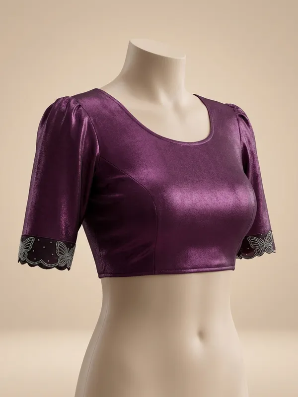 Elegant_Net_Diamond_Lace_Work_Saree_with_Unstitched_Blouse
