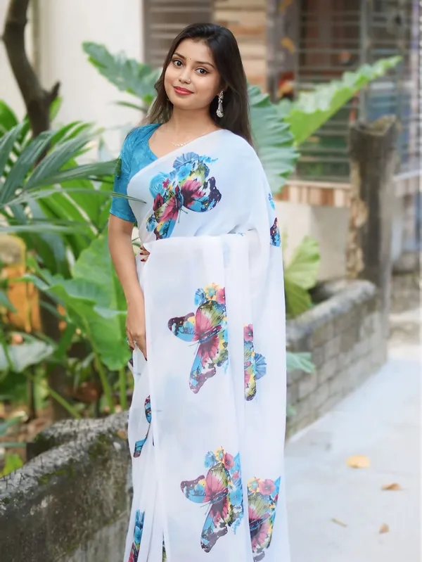 Women's_Printed_Georgette_Saree_With_Unstitched_Blouse_Piece