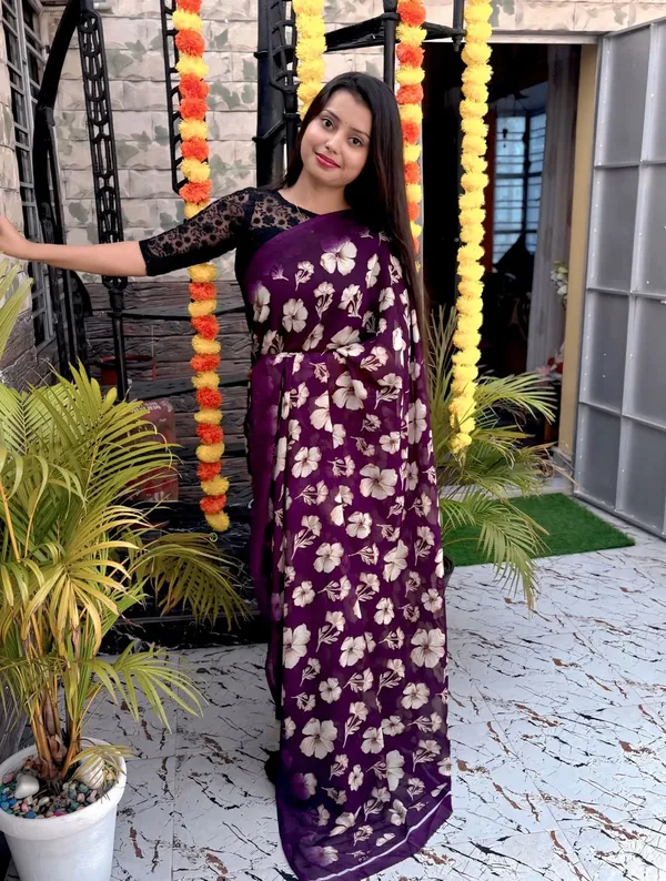 Women's_Printed_Georgette_Saree_With_Unstitched_Blouse_Piece