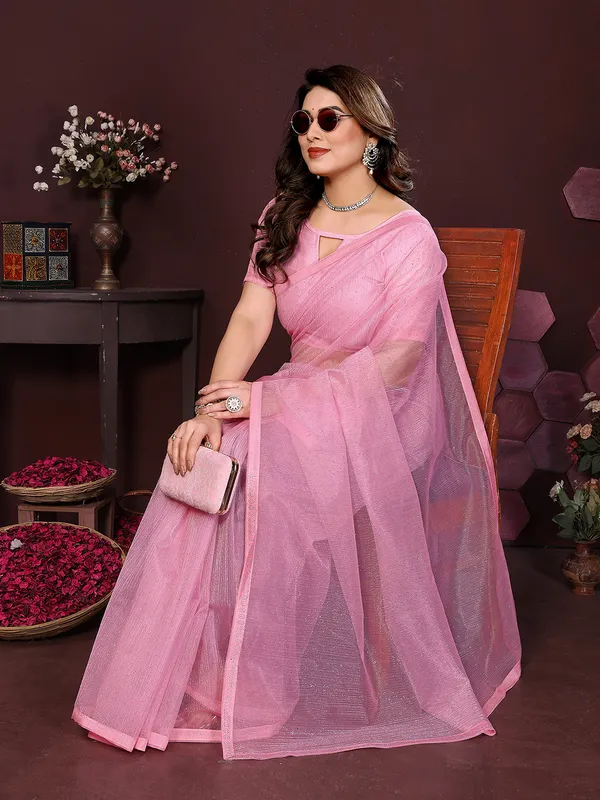 Net_Fabric_Lace_Border_Saree_With_Unstitched_Blouse_Piece_(Baby_Pink)