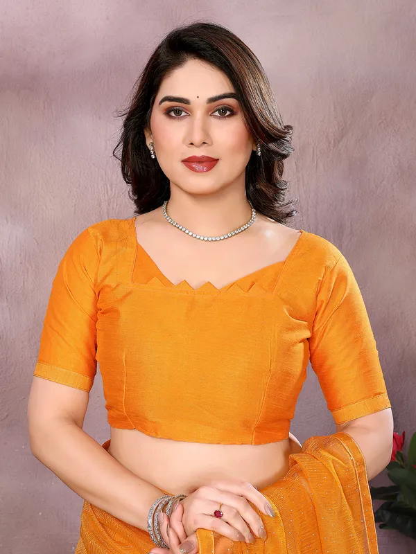 Net_Fabric_Lace_Border_Saree_With_Unstitched_Blouse_Piece_(Yellow)