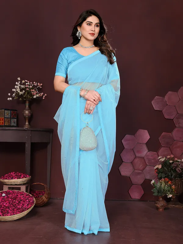 Net_Fabric_Lace_Border_Saree_With_Unstitched_Blouse_Piece_(Sea_blue)