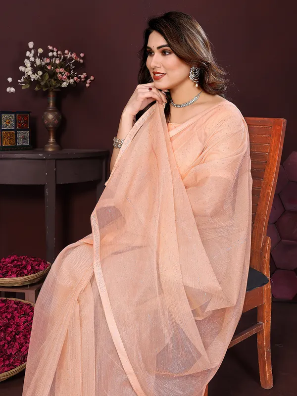 Net_Fabric_Lace_Border_Saree_With_Unstitched_Blouse_Piece_(Orange)
