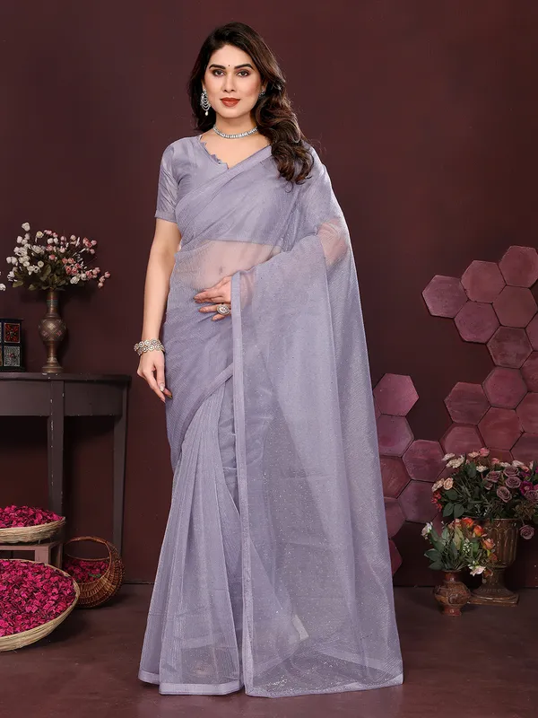 Net_Fabric_Lace_Border_Saree_With_Unstitched_Blouse_Piece_(Grey)