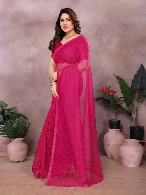 Net_Fabric_Lace_Border_Saree_With_Unstitched_Blouse_Piece_(Pink)