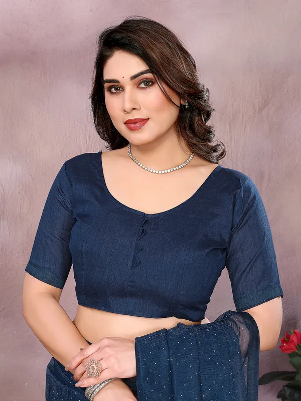 Net_Fabric_Lace_Border_Saree_With_Unstitched_Blouse_Piece_(Blue)