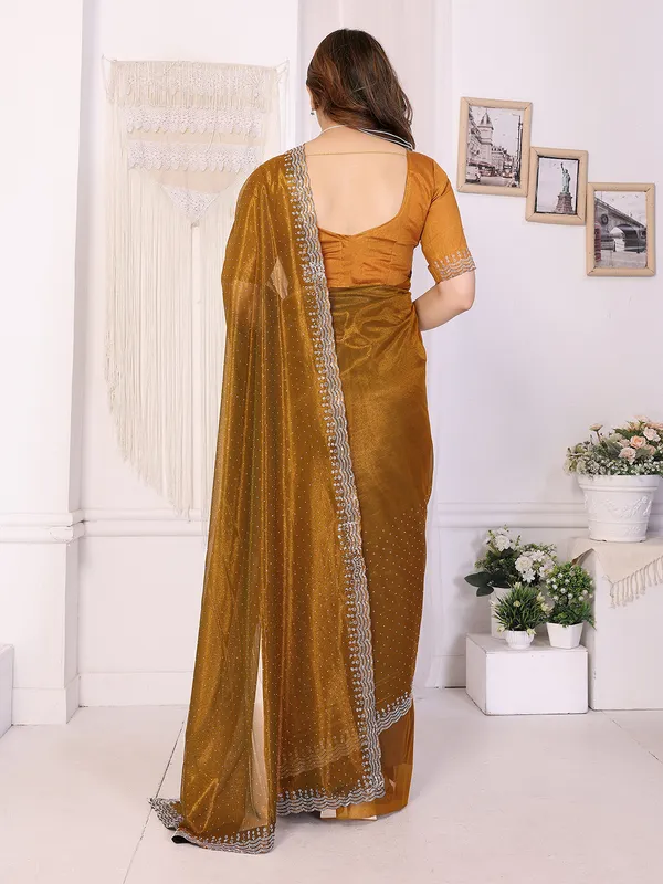 Shining_Net_Fabric_Diamond_Lace_Border_Saree_With_Unstitched_Blouse_Piece_(Yellow)
