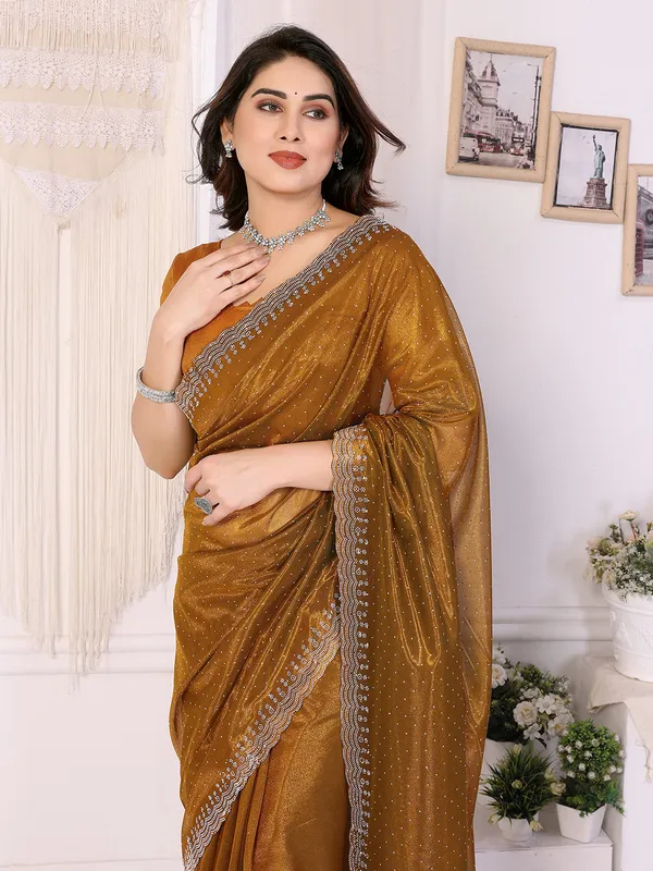 Shining_Net_Fabric_Diamond_Lace_Border_Saree_With_Unstitched_Blouse_Piece_(Yellow)