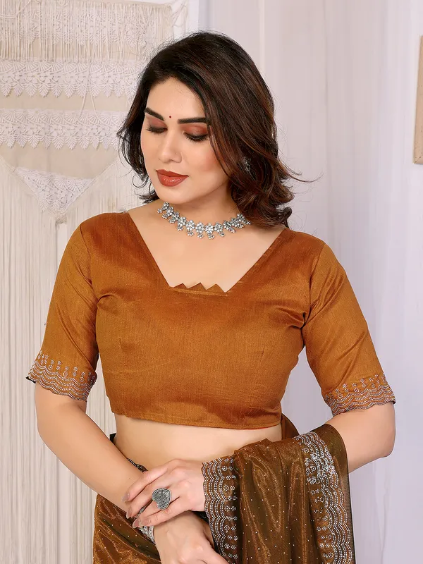 Shining_Net_Fabric_Diamond_Lace_Border_Saree_With_Unstitched_Blouse_Piece_(Yellow)