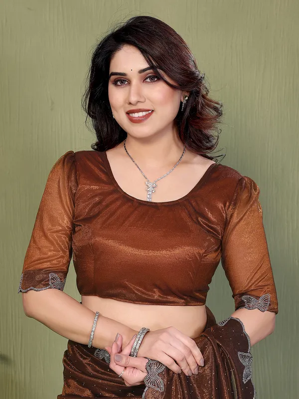 Butterfly_Diamond_Lace_Work_Saree_With_Unstitched_Blouse_Piece_(YELLOW)