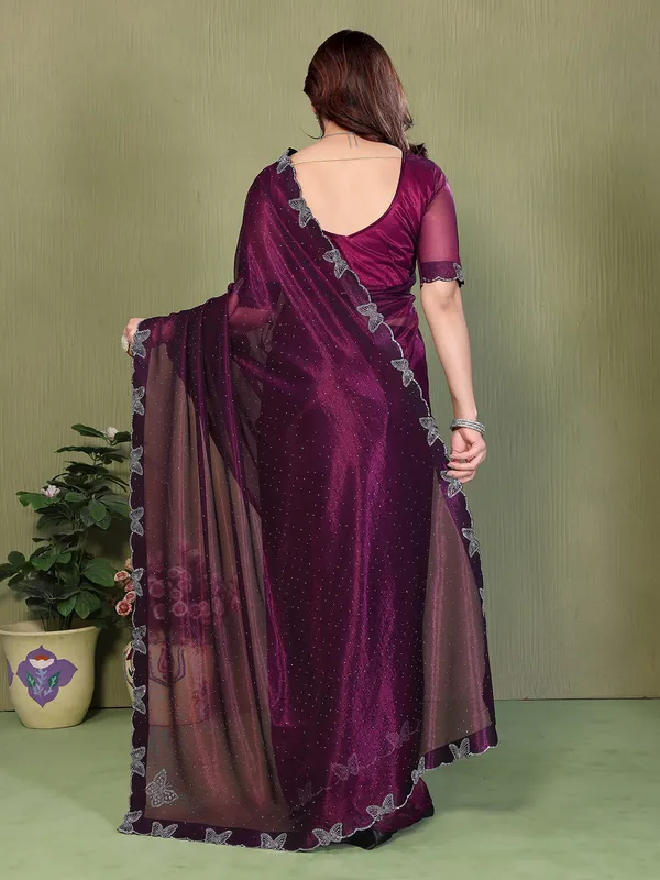Butterfly_Diamond_Lace_Work_Saree_With_Unstitched_Blouse_Piece_(PINK)