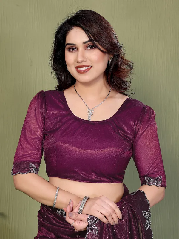 Butterfly_Diamond_Lace_Work_Saree_With_Unstitched_Blouse_Piece_(PINK)