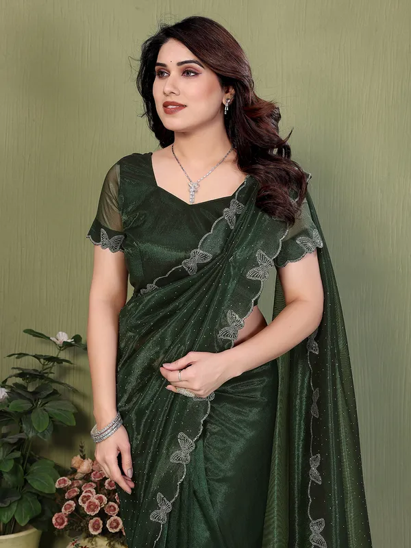 Butterfly_Diamond_Lace_Work_Saree_With_Unstitched_Blouse_Piece_(GREEN)