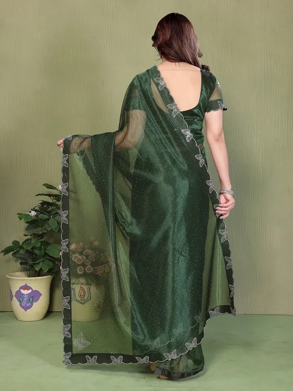 Butterfly_Diamond_Lace_Work_Saree_With_Unstitched_Blouse_Piece_(GREEN)