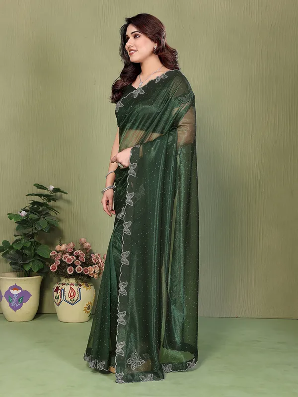 Butterfly_Diamond_Lace_Work_Saree_With_Unstitched_Blouse_Piece_(GREEN)