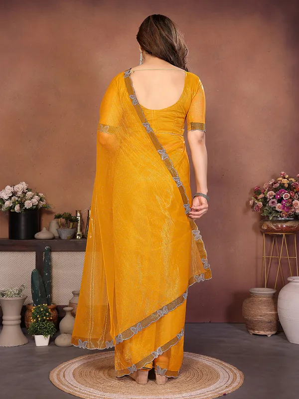 Butterfly_Diamond_Lace_Work_Saree_With_Unstitched_Blouse_Piece_(YELLOW)