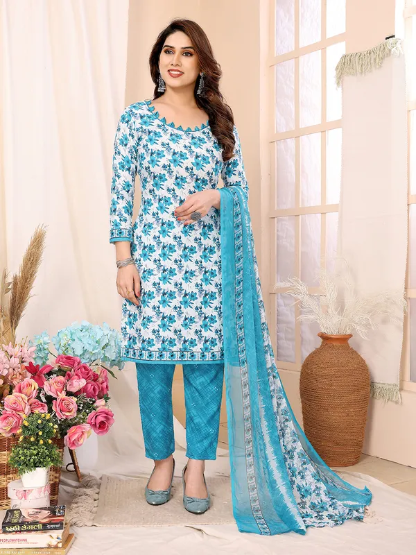 Crepe_Floral_Print,_Striped_Salwar_Suit_Material
