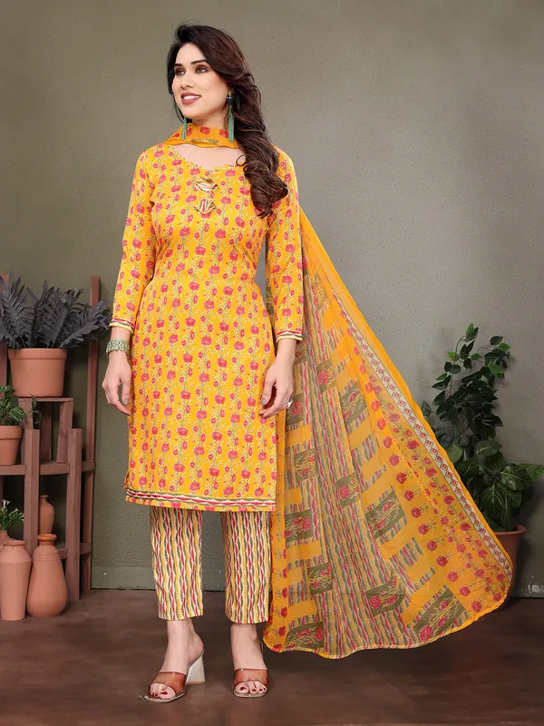 Crepe_Floral_Print,_Striped_Salwar_Suit_Material