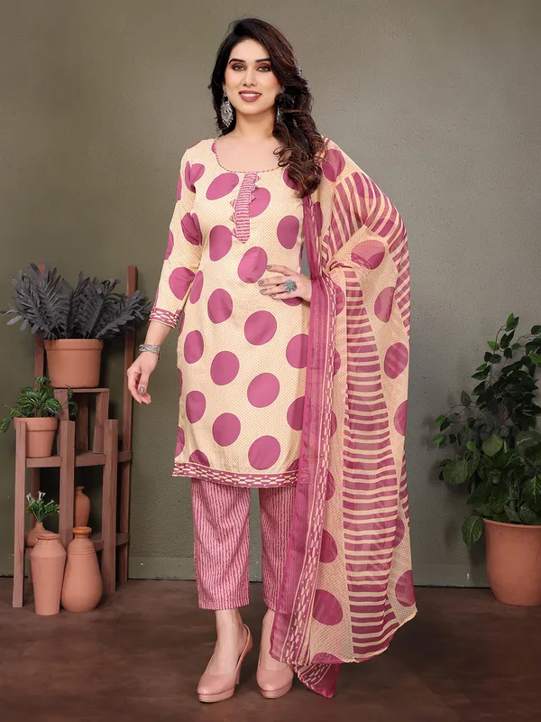 Crepe_Floral_Print,_Striped_Salwar_Suit_Material