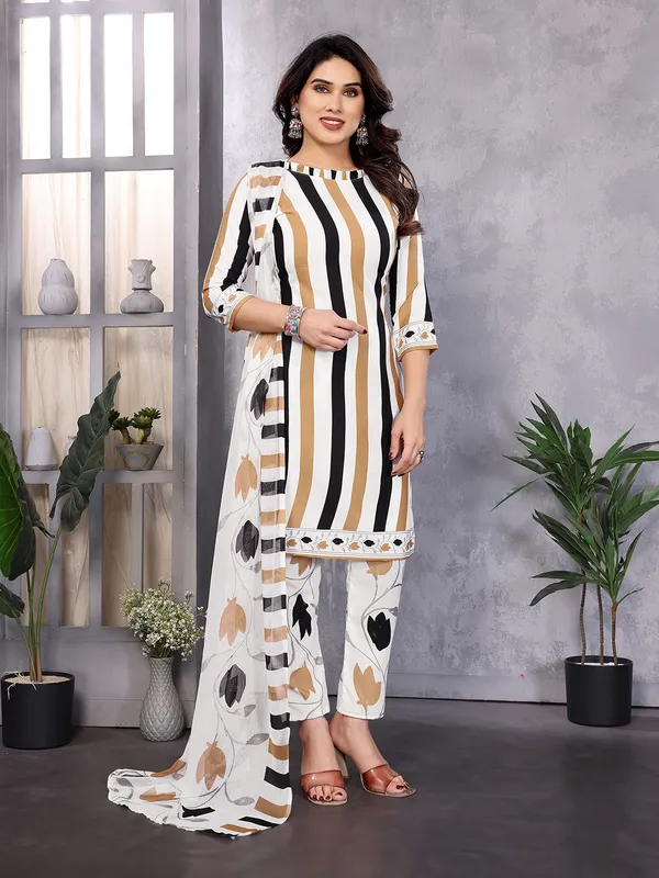 Crepe_Floral_Print,_Striped_Salwar_Suit_Material