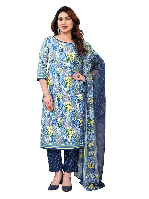 Unstitched_Printed_Crepe_Salwar_Suit_Material