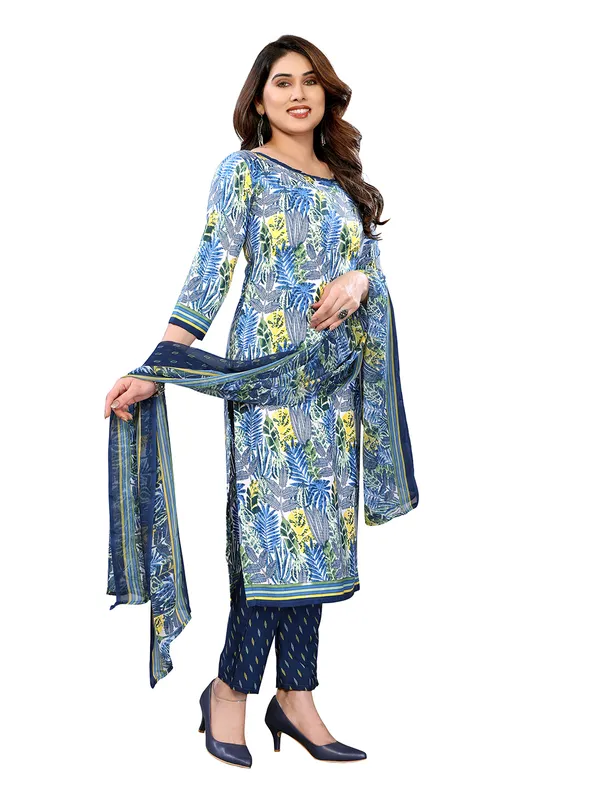 Unstitched_Printed_Crepe_Salwar_Suit_Material