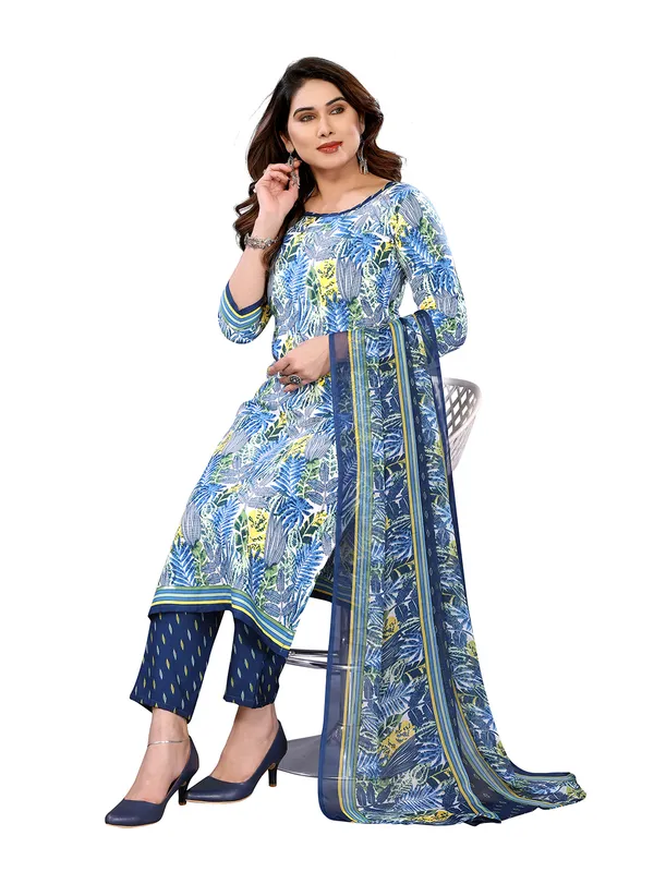 Unstitched_Printed_Crepe_Salwar_Suit_Material