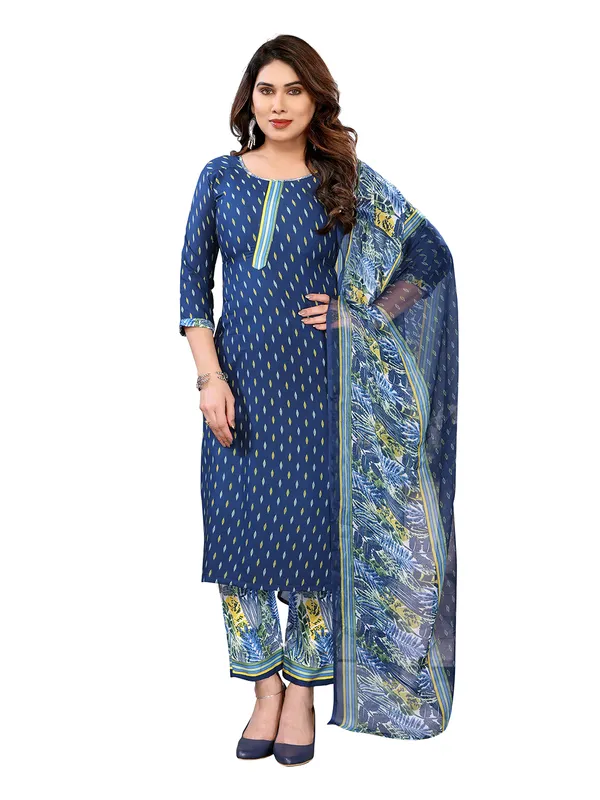 Unstitched_Printed_Crepe_Salwar_Suit_Material
