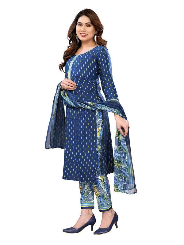 Unstitched_Printed_Crepe_Salwar_Suit_Material