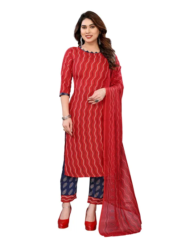 Unstitched_Printed_Crepe_Salwar_Suit_Material