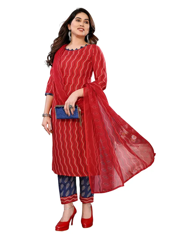 Unstitched_Printed_Crepe_Salwar_Suit_Material