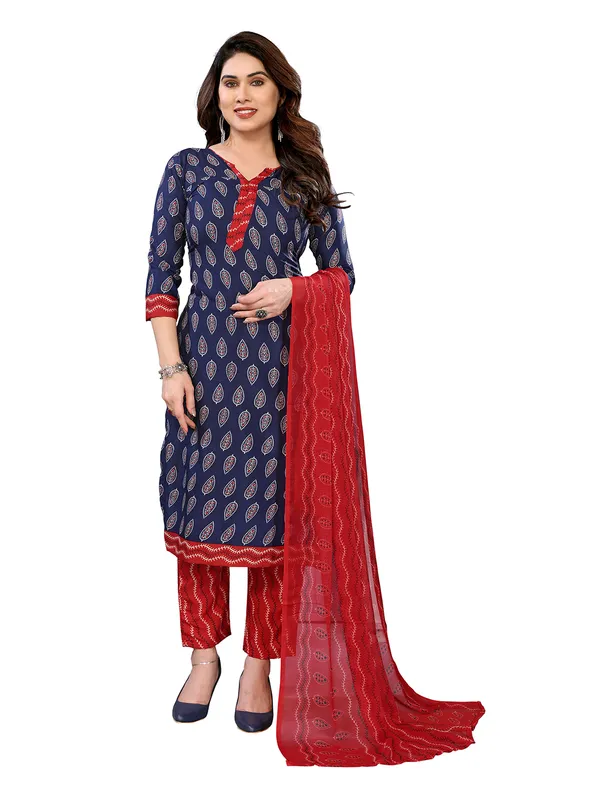 Unstitched_Printed_Crepe_Salwar_Suit_Material