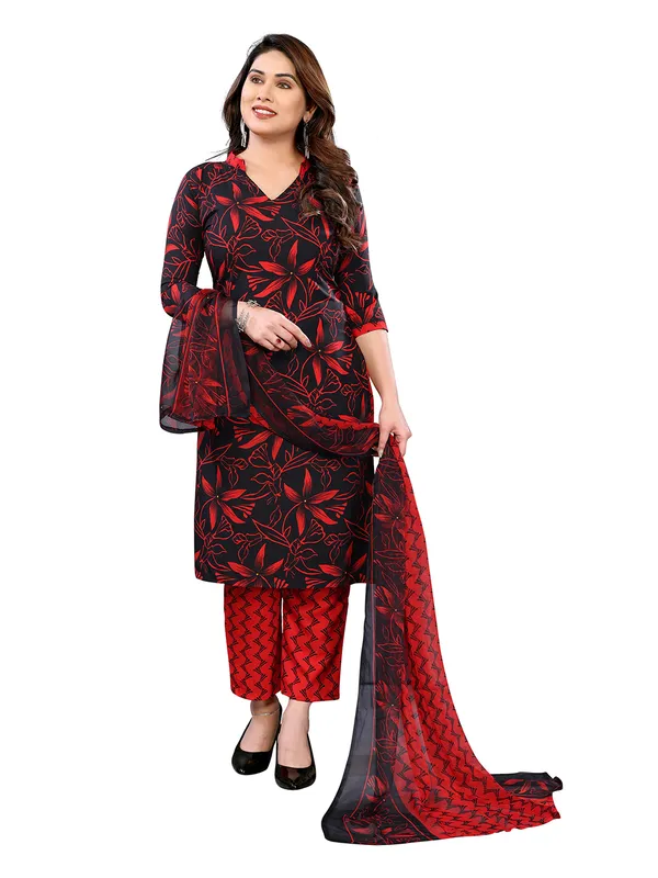 Unstitched_Printed_Crepe_Salwar_Suit_Material