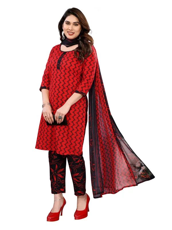 Unstitched_Printed_Crepe_Salwar_Suit_Material