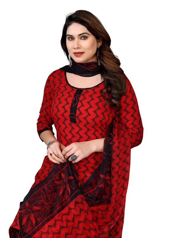Unstitched_Printed_Crepe_Salwar_Suit_Material