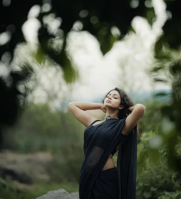 Elegant_Solid_Chiffon_Plain_Dyed_Saree_With_Unstitched_Blouse_Piece