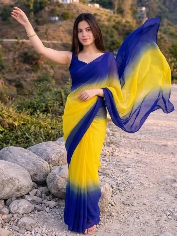 Daily_Wear_Georgette_Padding_Saree_With_Unstitched_Blouse_Piece