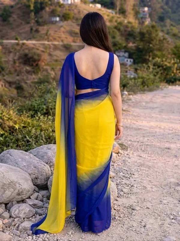 Daily_Wear_Georgette_Padding_Saree_With_Unstitched_Blouse_Piece