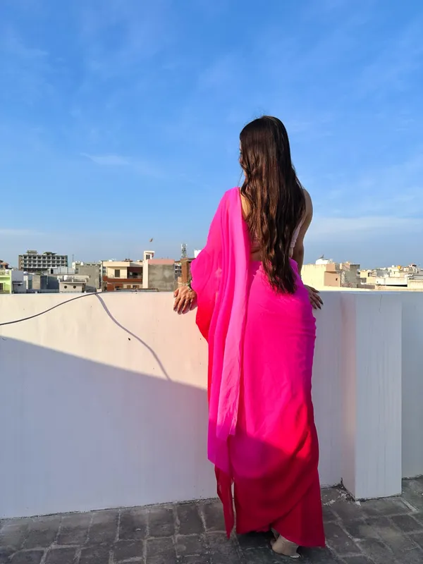Daily_Wear_Georgette_Padding_Saree_With_Unstitched_Blouse_Piece