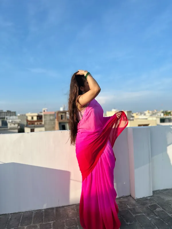 Daily_Wear_Georgette_Padding_Saree_With_Unstitched_Blouse_Piece
