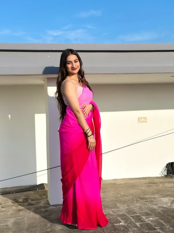 Daily_Wear_Georgette_Padding_Saree_With_Unstitched_Blouse_Piece