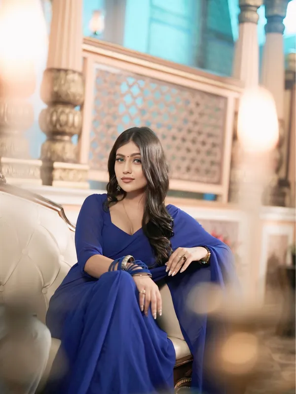 Plain_Dyed_Daily_Wear_Georgette_Saree_With_Unstitched_Blouse_Piece