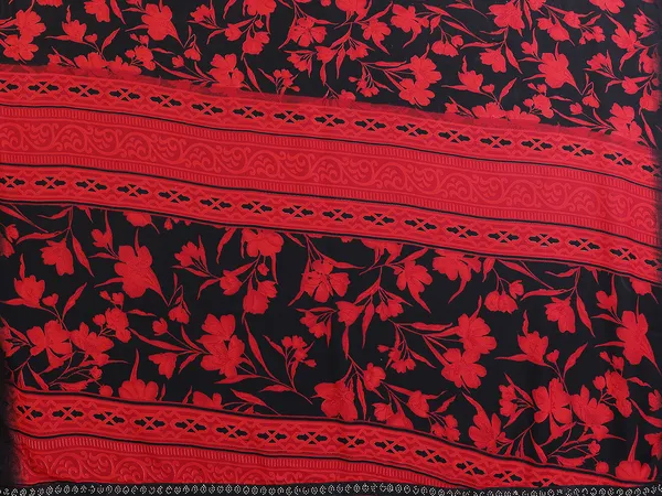 Georgette_Diamond_lace_Border_Saree_With_Unstitched_Blouse_Piece