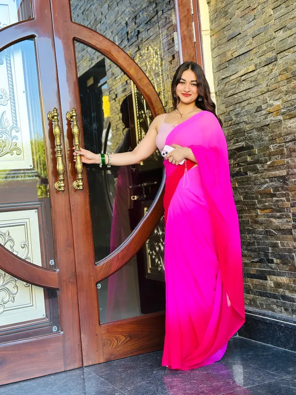 Daily_Wear_Georgette_Padding_Saree_With_Unstitched_Blouse_Piece
