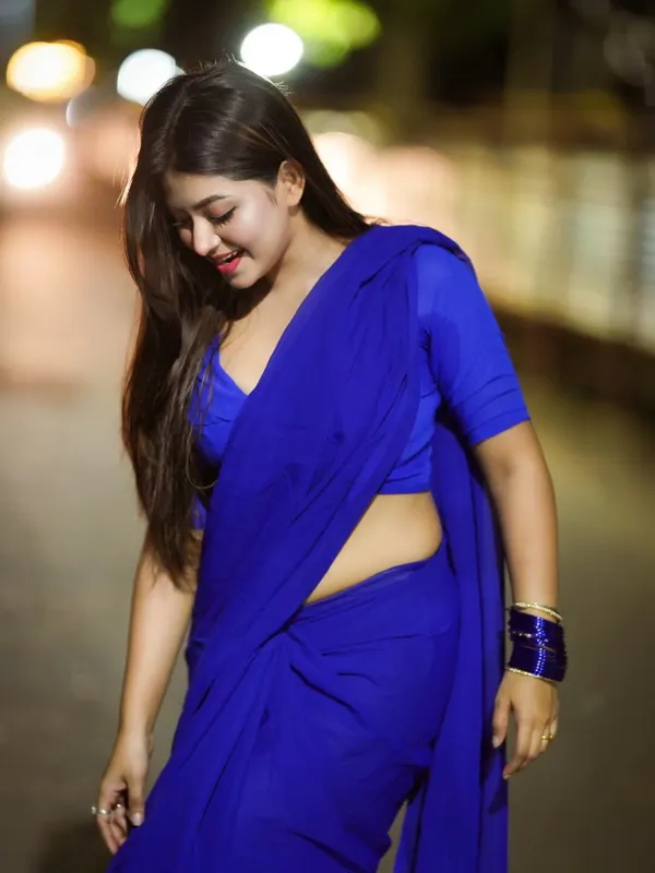 Plain_Georgette_Saree_With_Unstitched_Blouse_Piece