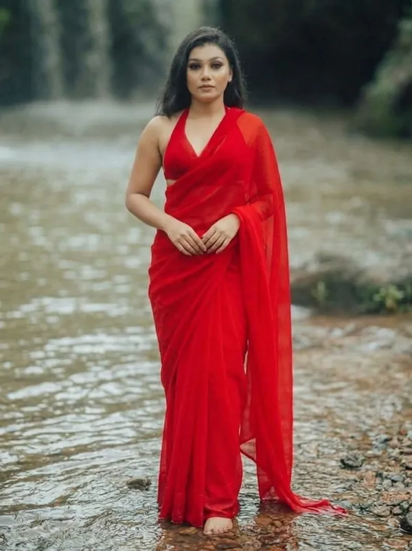 Plain_Dyed_Daily_Wear_Georgette_Saree_With_Unstitched_Blouse_Piece