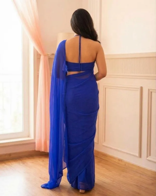 Plain_Georgette_Saree_With_Unstitched_Blouse_Piece