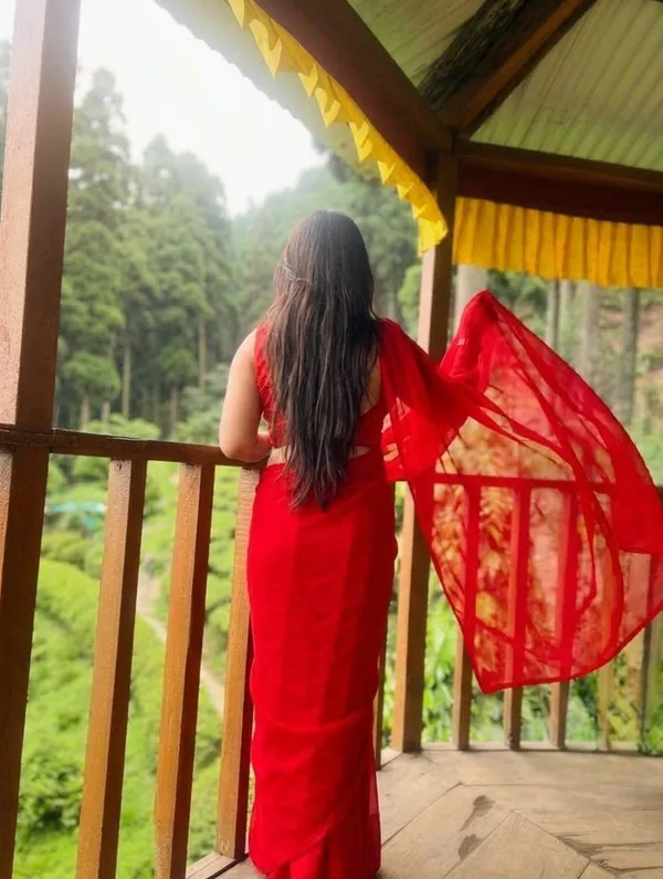 Plain_Georgette_Saree_With_Unstitched_Blouse_Piece