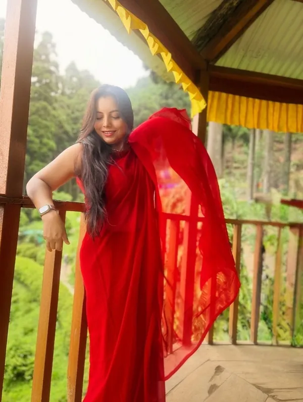 Plain_Georgette_Saree_With_Unstitched_Blouse_Piece